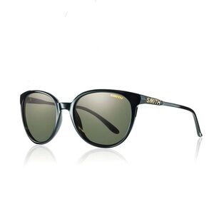 SMITH Cheetah Sunglasses Carbonic Polarized Black Retro Cat Eye